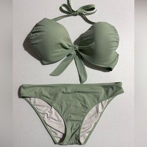 Shade & Shore Pistachio Green Bikini Set